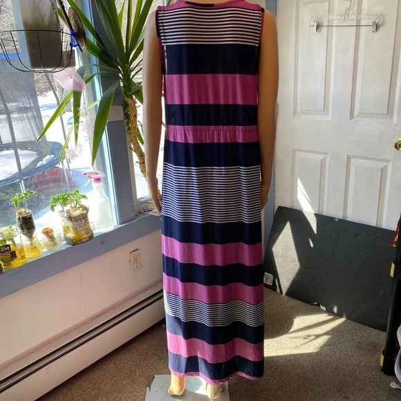 Comfortable Stretch Sleeveless Summer Maxi Slip Dress Women Size L - Picture 2 of 7